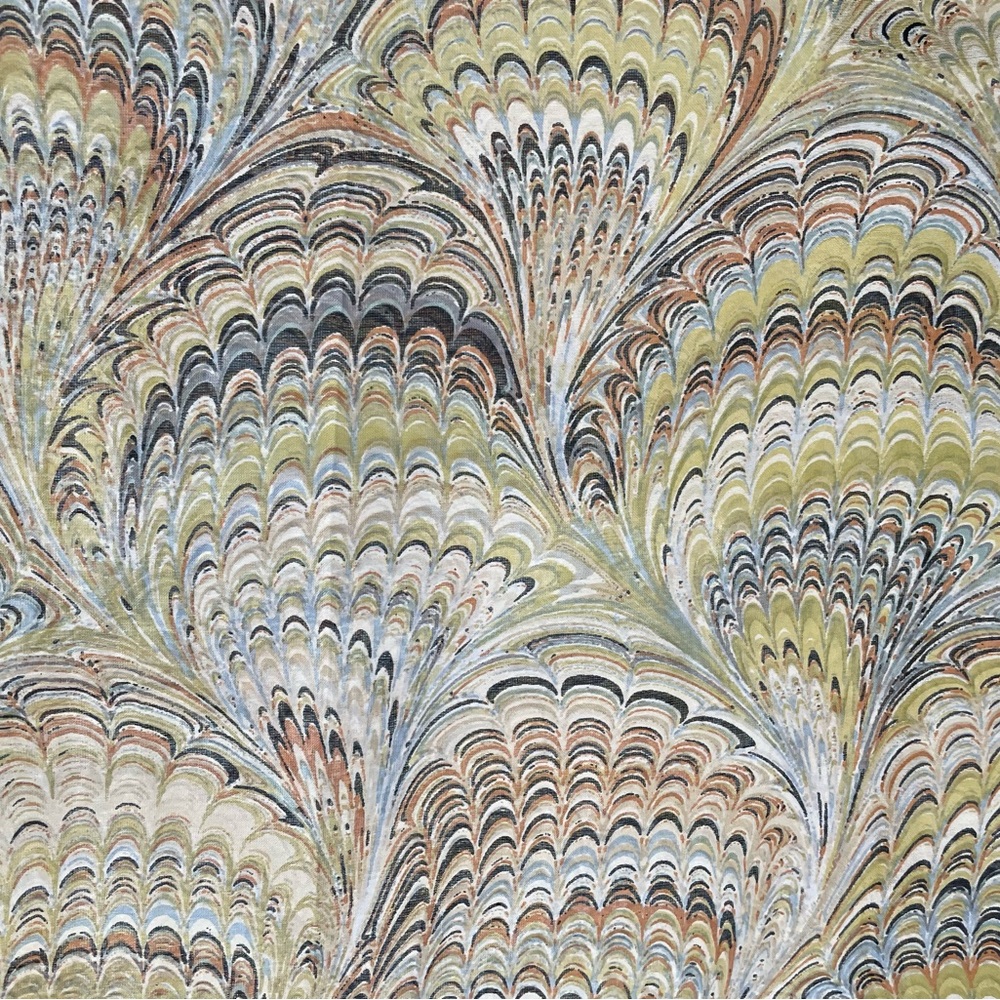 One Hundred Stars Long Kimono Marbled Green - Picture 8 of 8